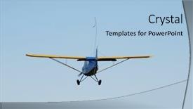  Presentation with tiger - Colorful theme enhanced with full throttle - tiger cub tow plane backdrop and a light blue colored foreground