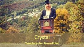  Presentation with sense organ - Cool new presentation design with fulvous man with organ outdoors backdrop and a coral colored foreground