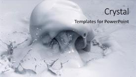  Presentation with speed - Slide set with fumarole is bubbling and exploding background and a  colored foreground