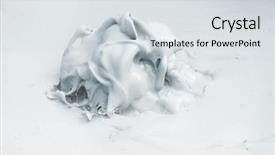  Presentation with mud baths - PPT theme consisting of fumarole is bubbling and exploding background and a  colored foreground