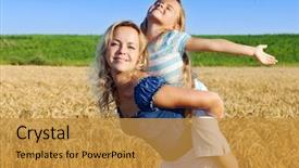  Presentation with summer sun - Slides featuring summertime fun - enjoying the summer sun background and a  colored foreground