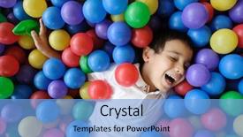  Presentation with birthday invitation kid - Amazing theme having fun activities kids - kid colors ball - playing backdrop and a light blue colored foreground