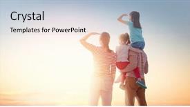  Presentation with fairy tale children child - Slides with fun and playing in nature background and a lemonade colored foreground