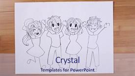  Presentation with cartoon - PPT layouts consisting of fun cartoon school - sketch group of friends background and a sky blue colored foreground