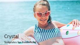  Presentation with girl scouts explorer summer - Colorful presentation design enhanced with fun dental - tween girl relaxing backdrop and a  colored foreground