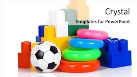  Presentation with plastic - Colorful PPT layouts enhanced with fun educational - colorful plastic toys isolated backdrop and a white colored foreground