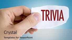  Presentation with trivia - PPT layouts enhanced with fun facts - trivia background and a coral colored foreground