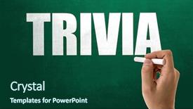  Presentation with trivia - Slides consisting of fun facts - trivia background and a forest green colored foreground