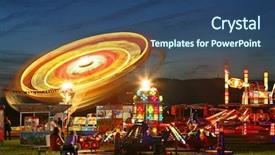  Presentation with fair - Cool new theme with fun fair backdrop and a ocean colored foreground