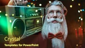  Presentation with elegant party - Theme with fun-fashionable-party-for-christmas background and a wine colored foreground