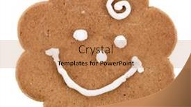  Presentation with cookie - Cool new presentation design with fun-happiness-cookie-isolated backdrop and a coral colored foreground