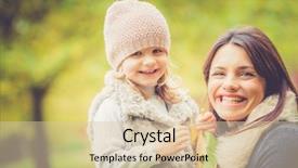  Presentation with daughter - Slides consisting of fun in a beautiful autumn background and a  colored foreground