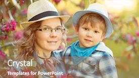  Presentation with mothers day - Presentation theme enhanced with  background and a  colored foreground