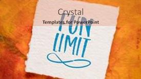  Presentation with limit - Presentation theme having fun-limit-infinity-handwriting background and a gold colored foreground