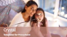  Presentation with christmas lights - Colorful PPT layouts enhanced with fun on floor holding bengal backdrop and a coral colored foreground