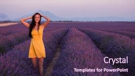  Presentation with lavander - Slides featuring fun on purple flower lavander background and a  colored foreground