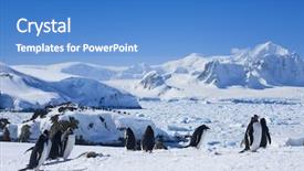  Presentation with hill station - Slide deck consisting of fun on the snowy hill background and a teal colored foreground