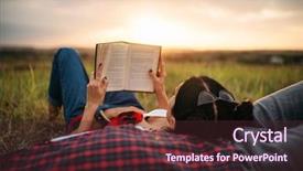  Presentation with loving hearts love heart candy - Beautiful slides featuring fun outing - love couple resting together picnic backdrop and a tawny brown colored foreground