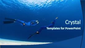  Presentation with fun - Presentation enhanced with fun over the sandy sea background and a ocean colored foreground