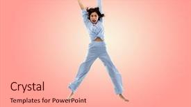  Presentation with living coral - Presentation enhanced with fun people and bedtime concept background and a lemonade colored foreground