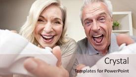  Presentation with video games playing - Slide deck having fun playing video console games background and a coral colored foreground