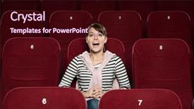  Presentation with comedy - Amazing slides having fun scene of the comedy backdrop and a wine colored foreground