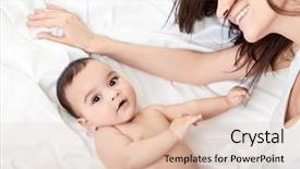  Presentation with white sheet - PPT theme enhanced with fun with mum high key background and a lemonade colored foreground