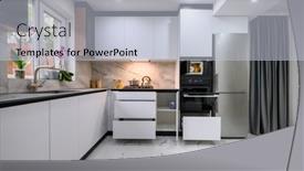  Presentation with organization - Presentation design enhanced with functional-and-stylish-kitchen background and a lemonade colored foreground