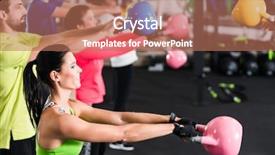  Presentation with workout - Audience pleasing PPT theme consisting of functional fitness workout in sport backdrop and a coral colored foreground