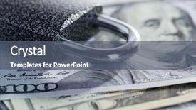  Presentation with saving - Slide deck enhanced with commercial loan fund - concept of saving money background and a gray colored foreground