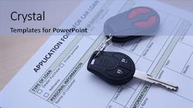  Presentation with loan car - Amazing PPT layouts having funding transportation - application form for car loan backdrop and a light blue colored foreground