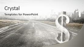  Presentation with deposit - Colorful slide deck enhanced with funding transportation - safe deposit symbol mixed media backdrop and a  colored foreground