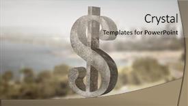  Presentation with deposit - Presentation theme enhanced with funding transportation - safe deposit symbol mixed media background and a  colored foreground
