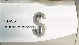  Presentation with deposit - Theme featuring funding transportation - safe deposit symbol mixed media background and a  colored foreground