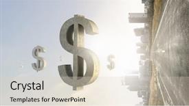  Presentation with deposit - PPT theme enhanced with funding transportation - safe deposit symbol mixed media background and a  colored foreground