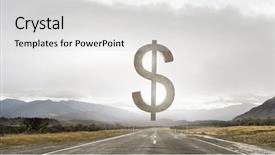  Presentation with deposit - Slides featuring funding transportation - safe deposit symbol mixed media background and a  colored foreground