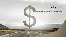  Presentation with deposit - Beautiful theme featuring funding transportation - safe deposit symbol mixed media backdrop and a  colored foreground