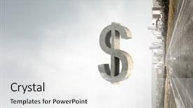  Presentation with investments - Presentation design featuring funding transportation - your money investments background and a  colored foreground