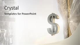  Presentation with investments - PPT theme with funding transportation - your money investments background and a  colored foreground