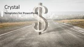  Presentation with investments - Cool new slide deck with funding transportation - your money investments backdrop and a  colored foreground