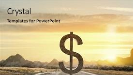  Presentation with investments - Presentation consisting of funding transportation - your money investments background and a  colored foreground