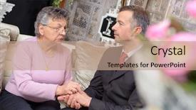  Presentation with funeral - Colorful slide deck enhanced with funeral wake - conversation with a counselor backdrop and a coral colored foreground