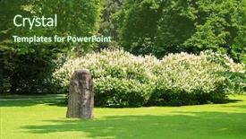  Presentation with potential - Presentation design featuring fung - energy stone at the hofgarten background and a tawny brown colored foreground