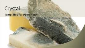  Presentation with white cheese - Slides having fungal - heap of inedible mouldy cheese background and a mint green colored foreground