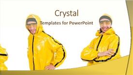  Presentation with yellow - Cool new presentation theme with funky music montage - modern dancer in yellow dress backdrop and a cream colored foreground