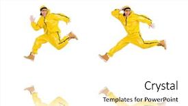  Presentation with modern eye glasses on yellow - Amazing presentation theme having funky music montage - modern dancer in yellow dress backdrop and a cream colored foreground