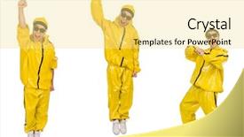  Presentation with performer - Amazing presentation theme having funky music montage - young performer isolated backdrop and a  colored foreground