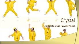  Presentation with performer - Audience pleasing presentation consisting of funky music montage - young performer isolated backdrop and a  colored foreground