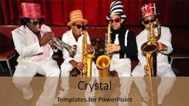  Presentation with funky - Presentation design featuring old chruch with the rock background and a gray colored foreground.