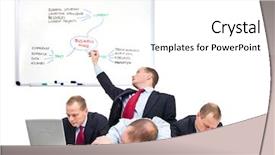  Presentation with funnel - Slides having funnel - conceptual image of a one-man background and a white colored foreground